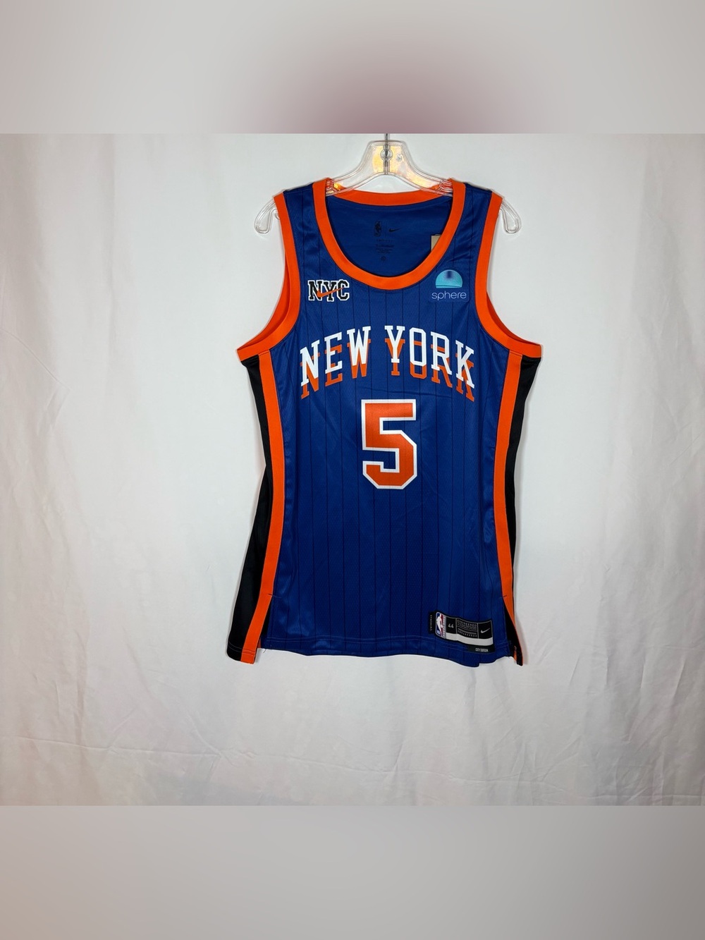 Nike New York Knicks #5 Quickley City Edition Swingman Basketball Jersey 44 M